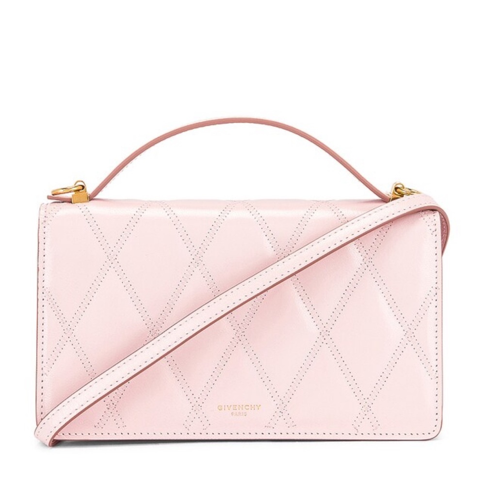 Givenchy GV3 Quilted Leather Strap Wallet Bag